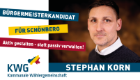 Bürgermeisterkandidat für Schönberg / Aktiv gestalten – statt passiv verwalten! / KWG Schönberg
